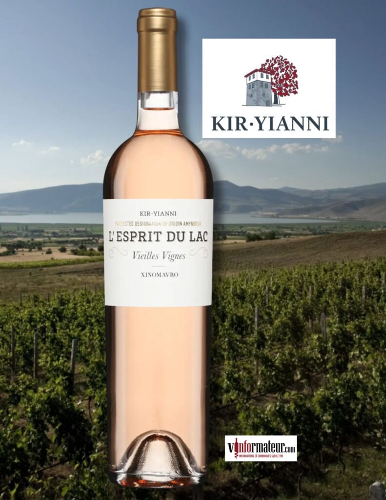 Kir Yianni, L’Esprit du Lac, Grèce, Macédoine, AOP Amyndeon, vin rosé, 2025 bouteille