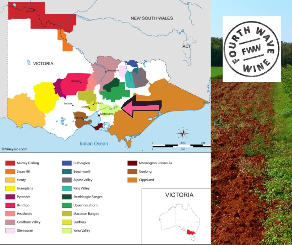 Carte viticole Victoria - Yarra Valley