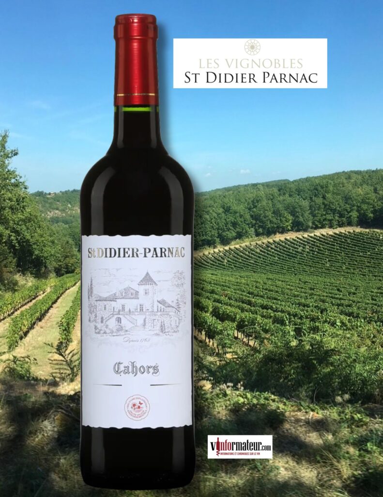 Saint Didier-Parnac, France, Sud-Ouest, Cahors, vin rouge, 2022 bouteille