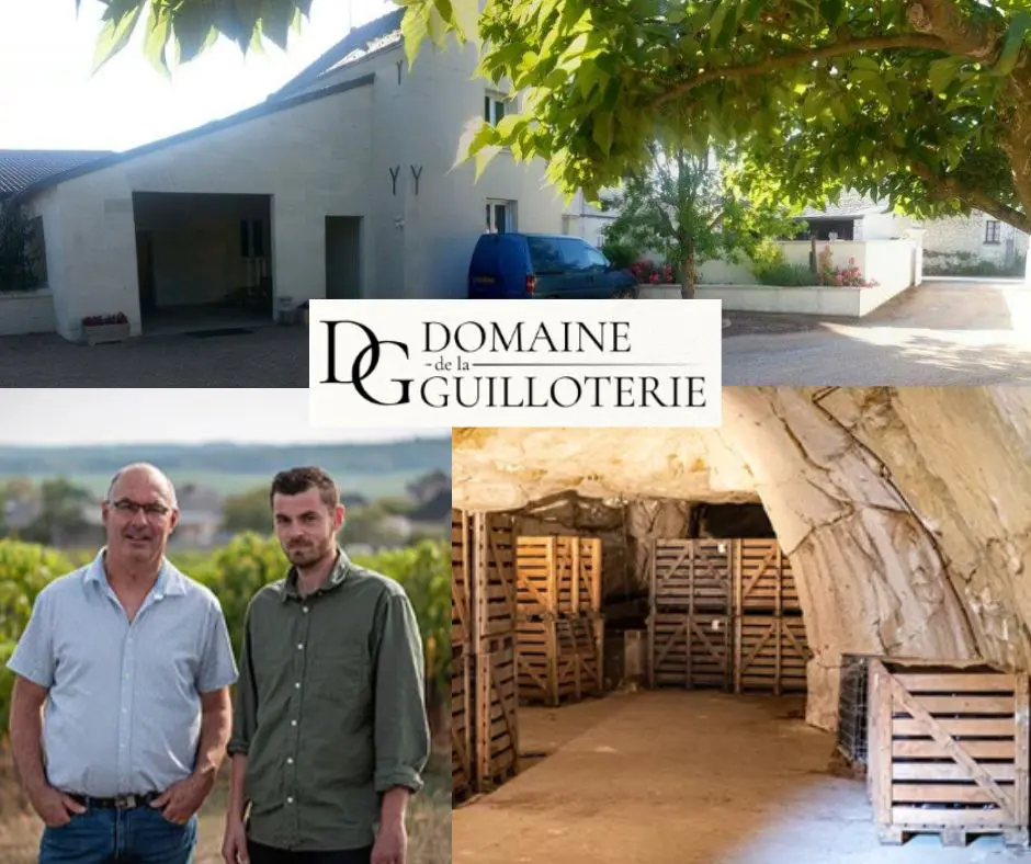 Domaine de la Guilloterie: Patrice et Rémi Duveau, chai.