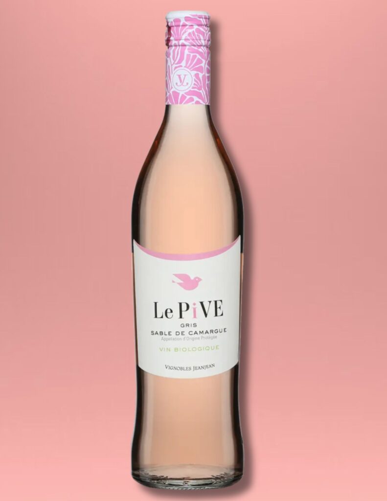 Le Pive Gris, Sable de Camargues, Famille JeanJean, rosé, 2025 bouteille