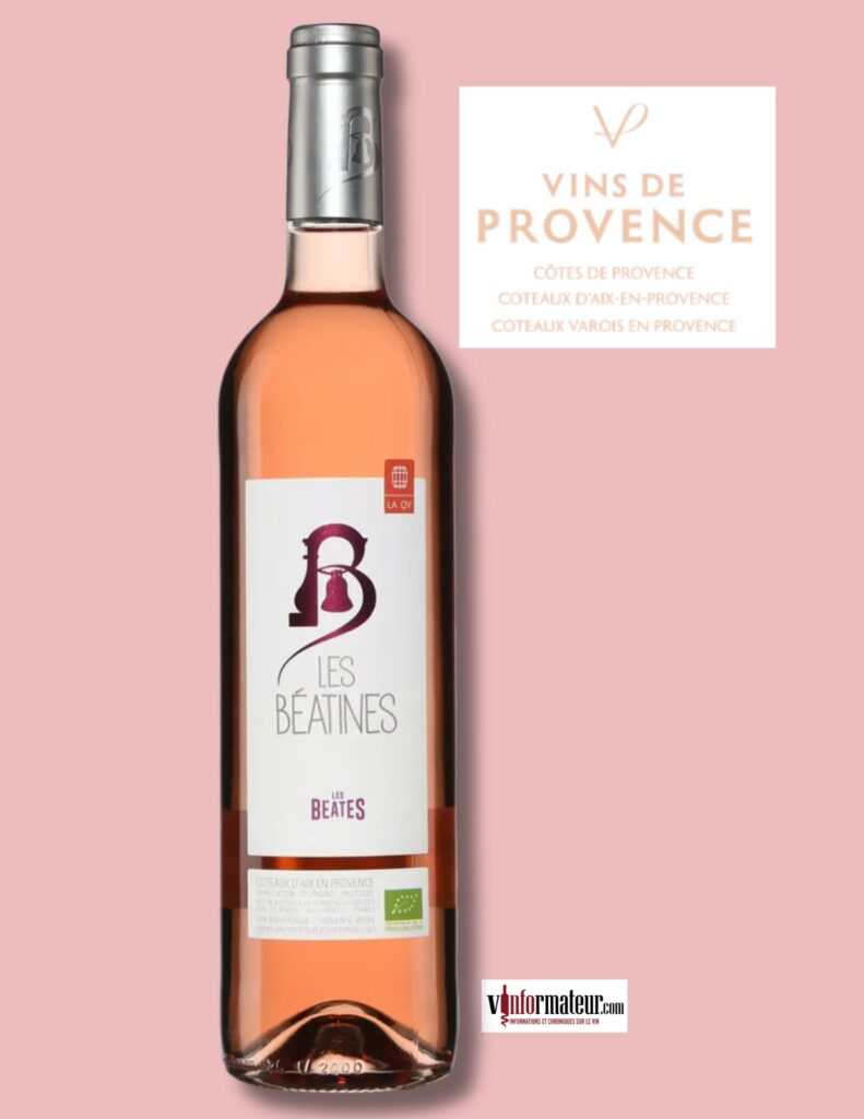 Domaine Les Béates, Les Béatines, Côteaux d’Aix-en-Provence, vin bio, 2025 bouteille
