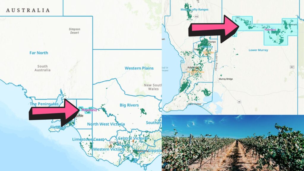 Carte viticole: Australie-Méridionale, Riverland
