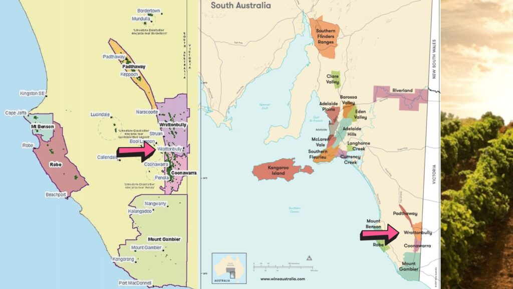Carte viticole Australie-Méridionale
