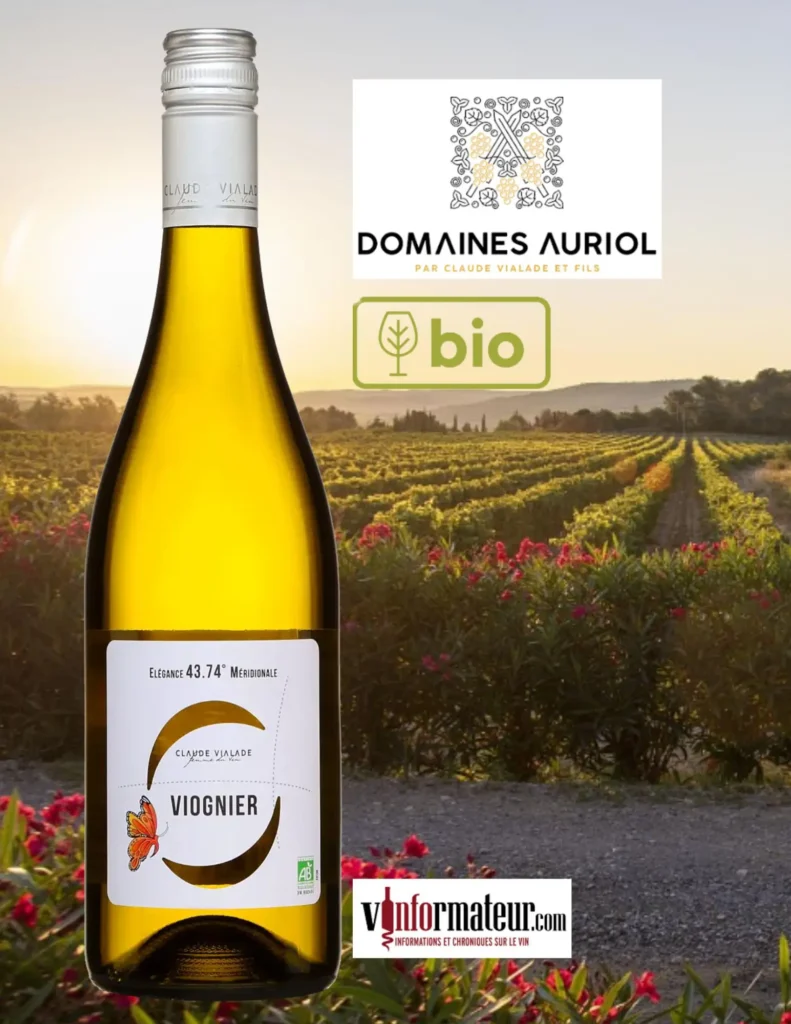 Élégance, Viognier, 43.74 Méridionale, Languedoc-Roussillon, vin blanc bio, 2023 bouteille
