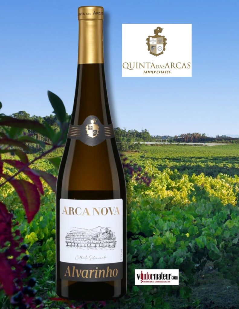 Arca Nova, Alvarinho, Colheita Selecionada, Portugal, Vinho Verde DOC, Minho, Quinta Das Arcas, vin blanc, 2025 bouteille