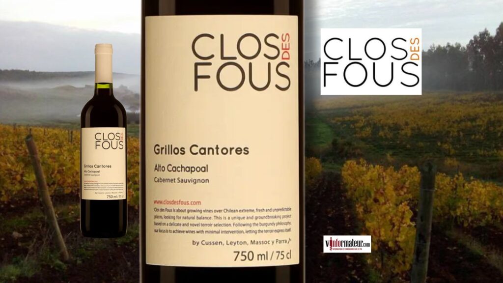 Clos des Fous, Grillos Cantores 2022 : un Cabernet chilien charpenté et velouté à 23,75 $