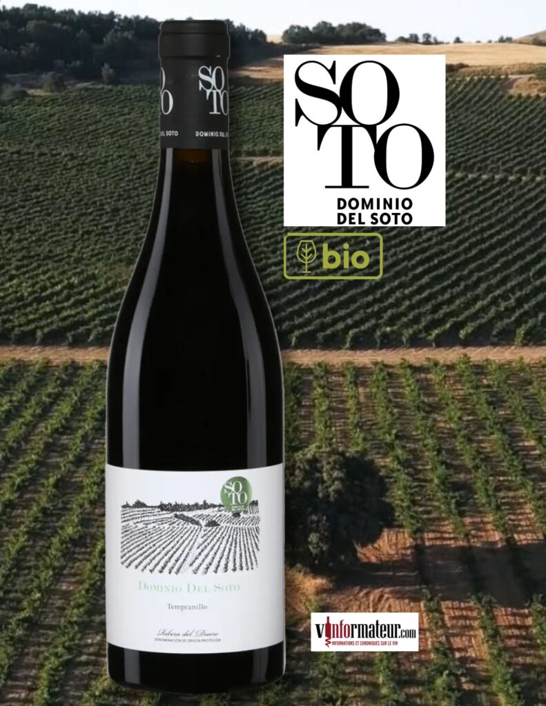 Dominio del Soto, Tempranillo, Espagne, Ribera del Duero, vin rouge bio, 2023 bouteille