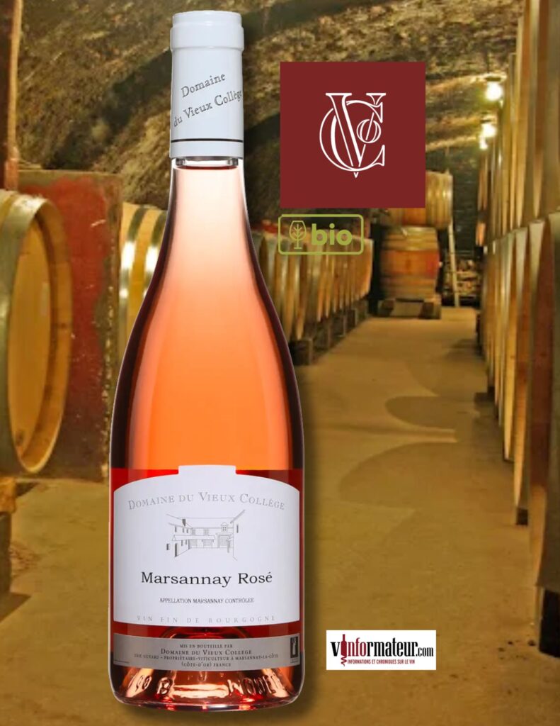 Marsannay rosé, Bourgogne, Côte de Nuits, vin rosé bio, 2025 bouteille