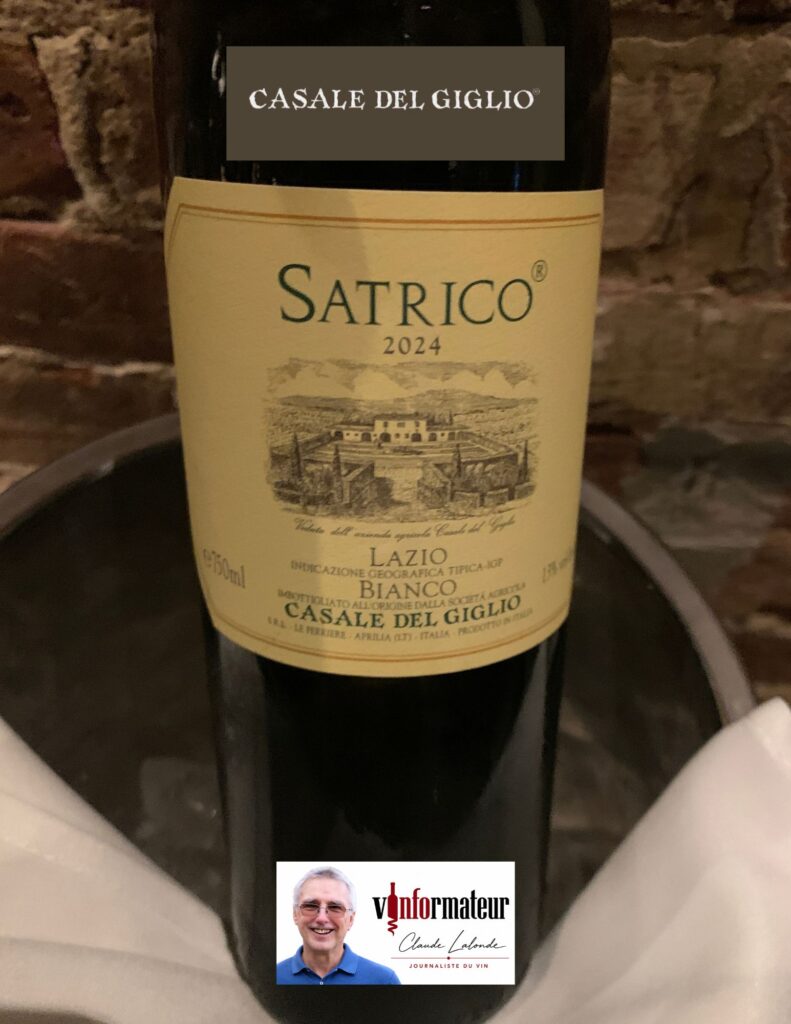 Satrico, Casale del Giglio, Lazio Bianco IGT, vin blanc, 2025 bouteille