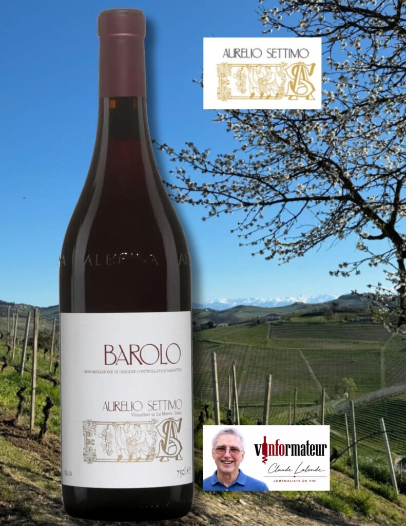 Nebbiolo, Barolo DOCG, Aurelio Settimo, vin rouge, 2020 bouteille