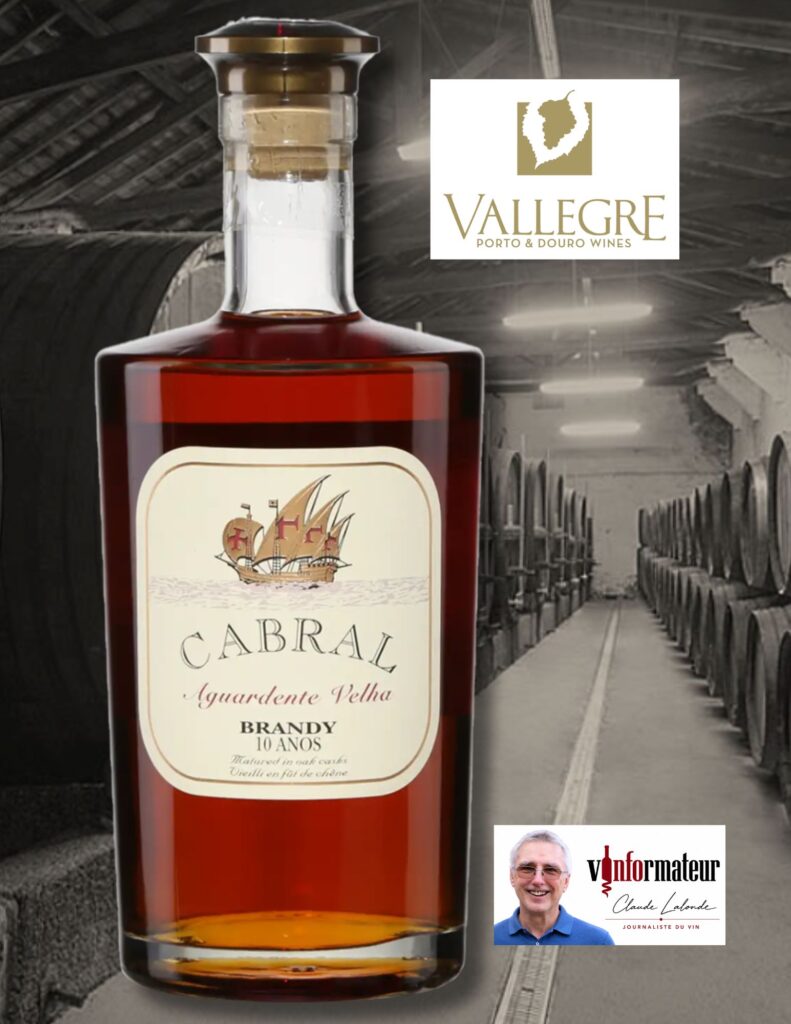 Aguardente Velha Brandy 10 ans, Cabral, Portugal, Vallegre Vinhos do Porto