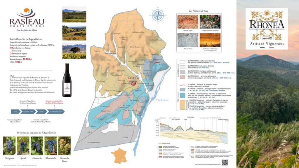 Carte viticole Rasteau