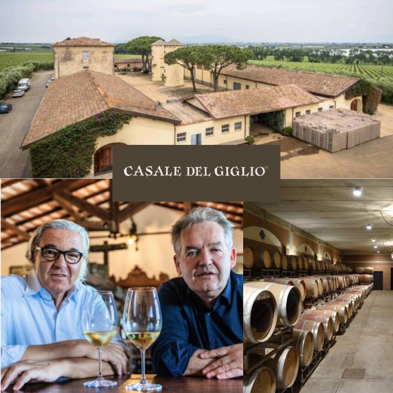 Casale del GIglio: Antonio Santarelli, Paolo Tiefenthaler, chai et vignobles