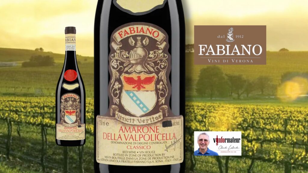 Fabiano Amarone 2022 : un rouge généreux qui a toute sa place à table