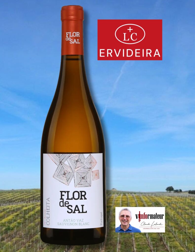 Flor de Sal, Antão Vaz et Sauvignon blanc, Portugal, Alentejo, vin blanc, 2025 bouteille