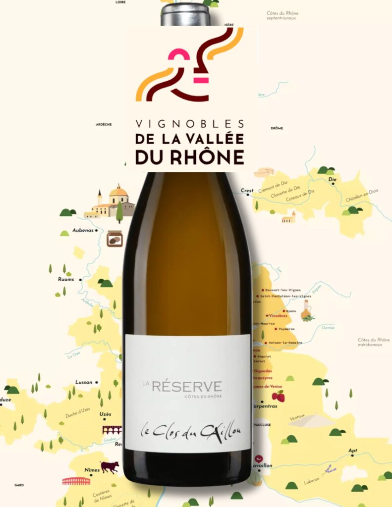 Clos du Caillou, La Réserve, Côtes-du-Rhône, vin blanc, 2025 bouteille