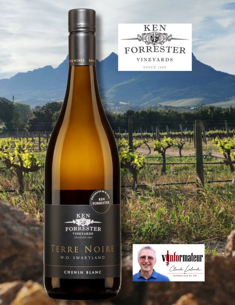 Ken Forrester, Terre Noire, Chenin blanc, Afrique du Sud, W.O. Swartland, vin blanc nature, 2024 bouteille
