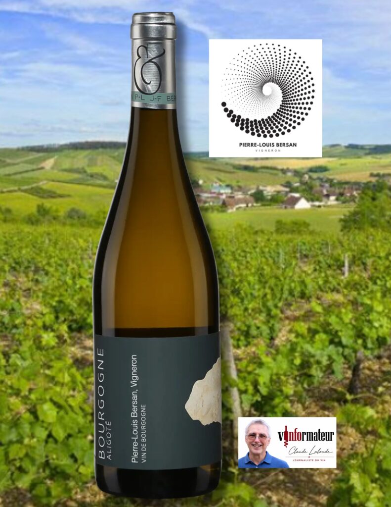 Bourgogne Aligoté, Domaine Pierre-Louis Bersan, vin blanc, 2022 bouteille