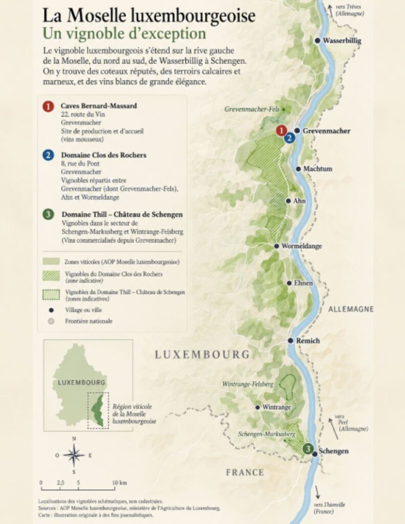Carte viticole: Luxembourg