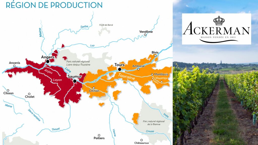 Carte viticole - Crémant de Loire