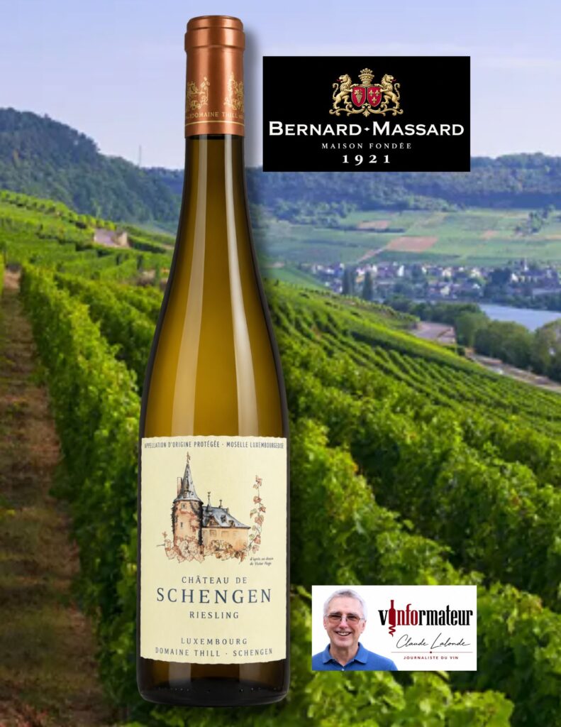 Château de Schengen, Domaine Thill, Riesling, Moselle-Luxembourgeoise, Luxembourg, vin blanc, 2023 bouteille