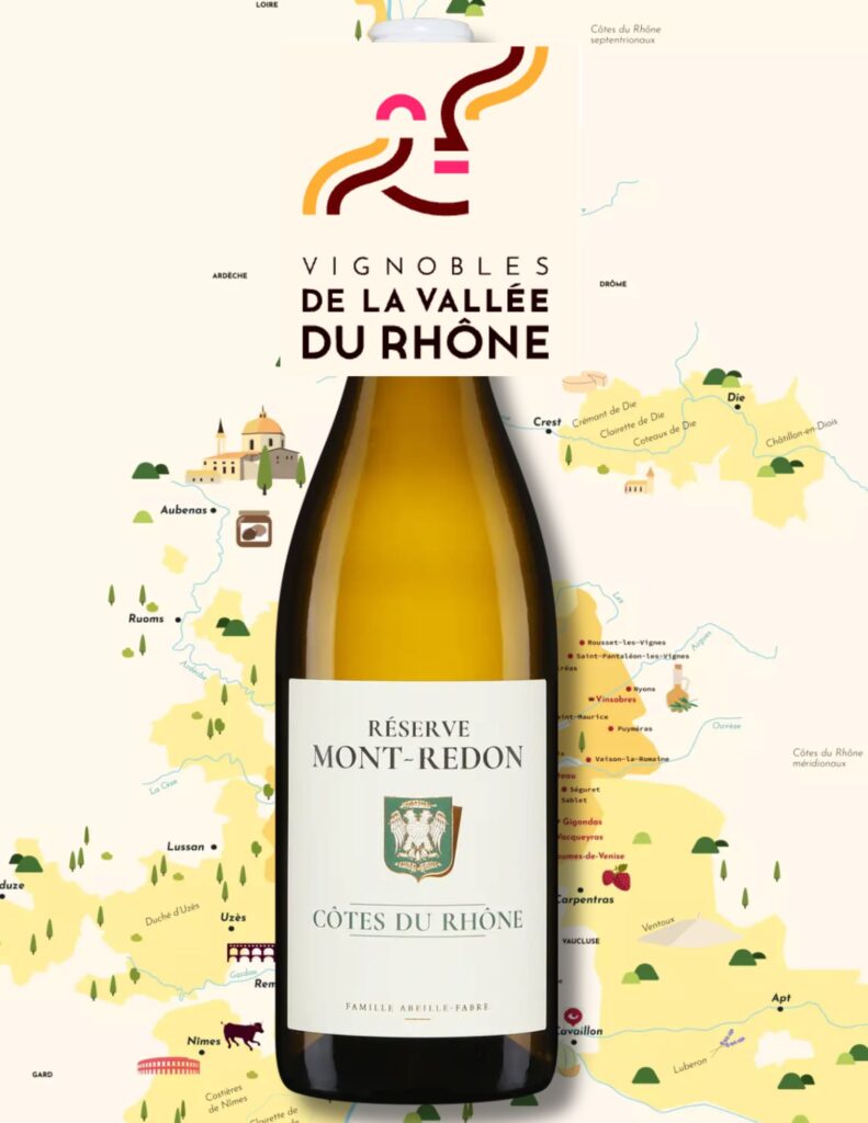Réserve Mont-Redon, Côtes-du-Rhône, vin blanc, 2025 bouteille
