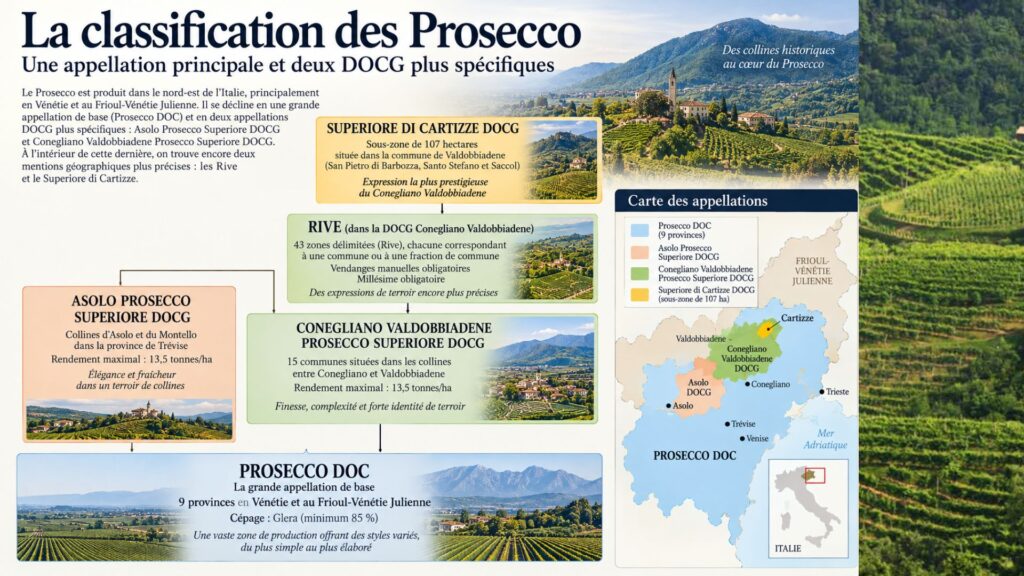Classification des Proseccos