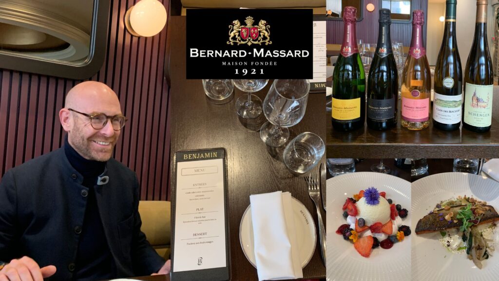 Dégustation des vins de la maison Berbard-Massard: Antoine Clasen, directeur general (CEO) de Bernard-Massard