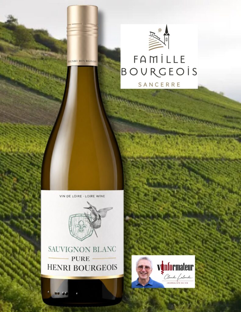 Sauvignon blanc, Pure, Henri Bourgeois, France, IGP Val de Loire, vin blanc, 2025 bouteille
