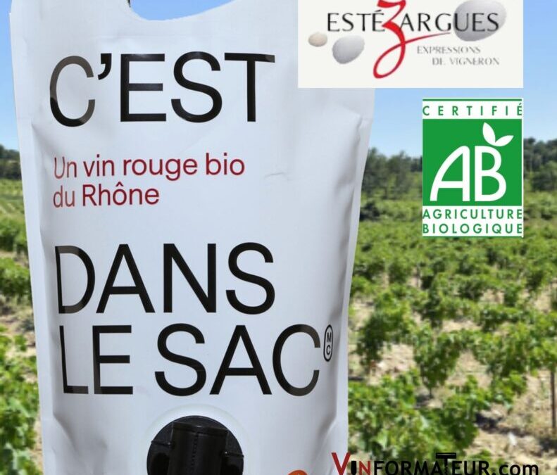 C’est dans le Sac, vin rouge bio du Rhône!
