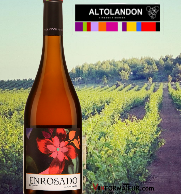 Enrosado Altolandon. Découvrez ce beau vin orange bio nature d’Espagne!