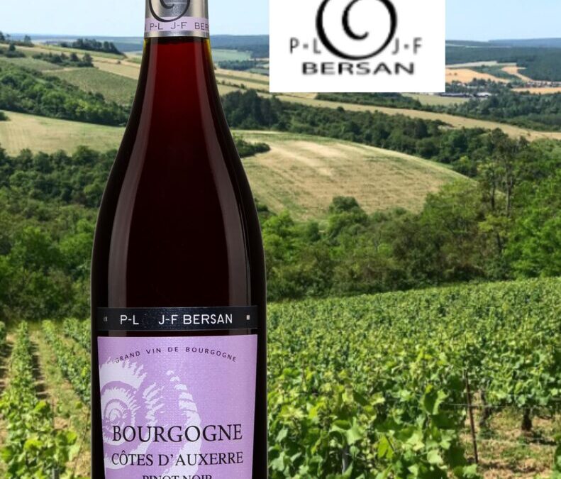 Un Pinot Noir de Côtes d’Auxerre tout en fraîcheur et joliment fruité! PL & JF Bersan 2019