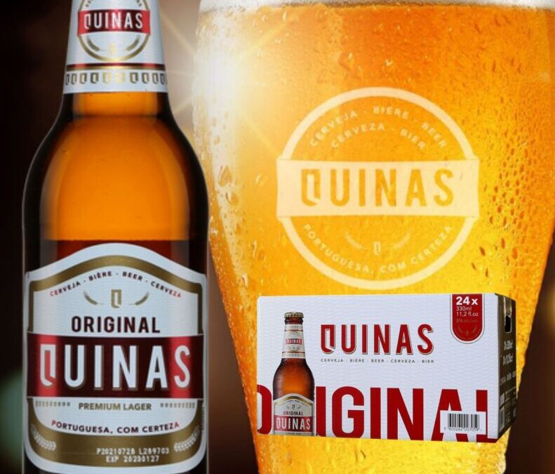 Une bière portugaise de type lager! Quinas Original Premium.