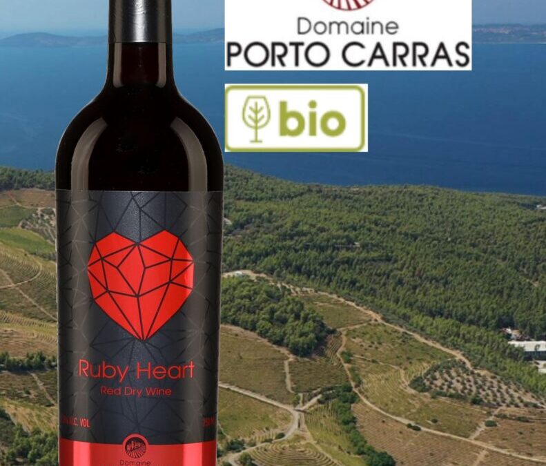 Ruby Heart, vin rouge bio de Grèce! Tout en fraîcheur et en équilibre!