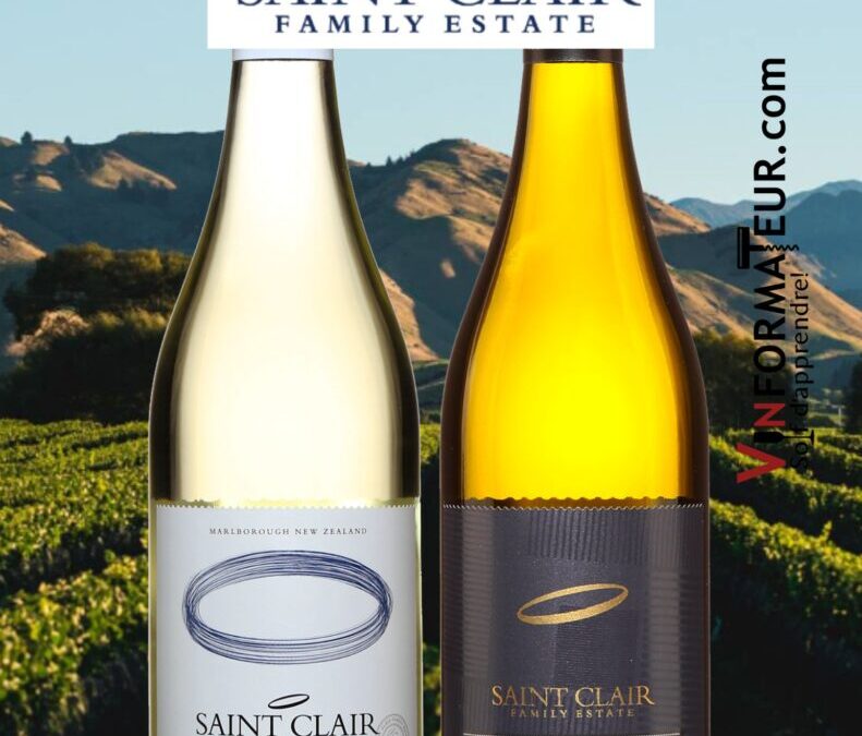 Viognier et Sauvignon blanc de la Maison Saint Clair en Nouvelle-Zélande!