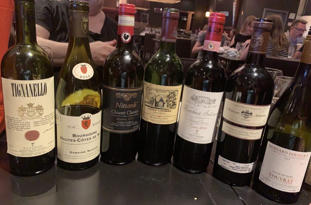 Déguster des vieux vins!