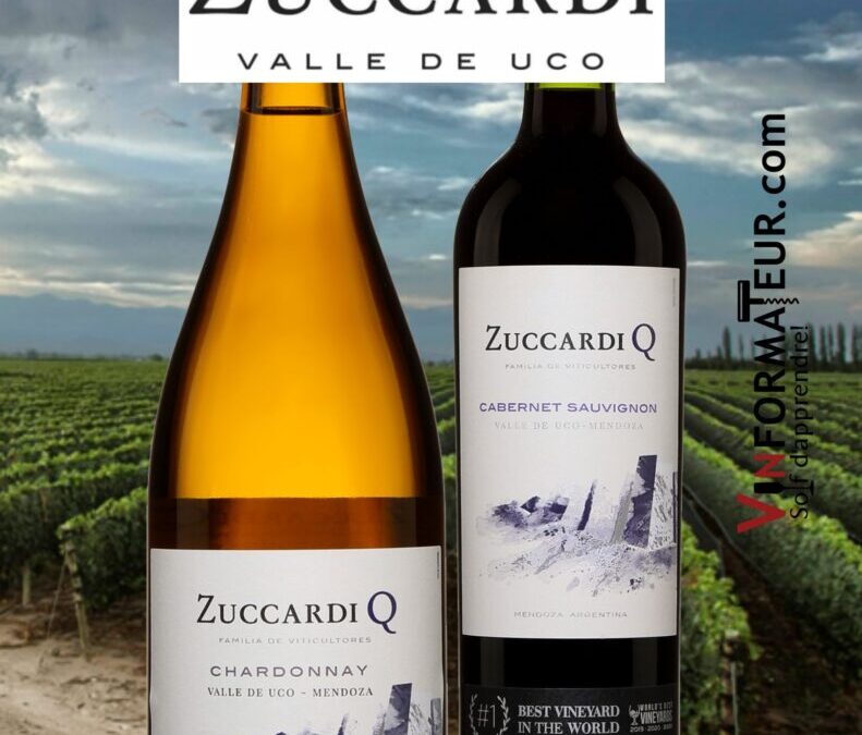 Des valeurs sûres! Un Chardonnay et un Cabernet-Sauvignon d’Argentine de la famille Zuccardi