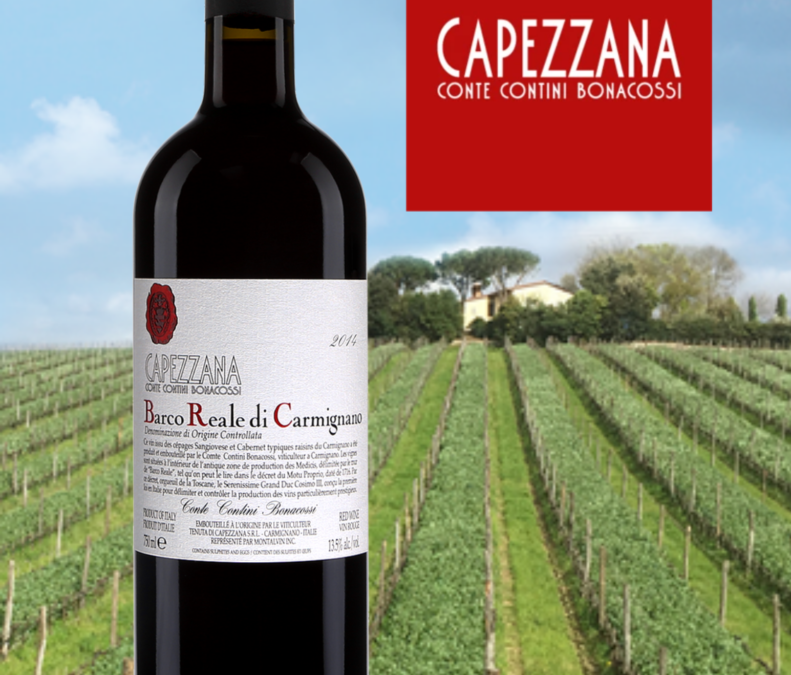 Capezzana, Barco Reale di Carmignano, très beau vin bio de Toscane!