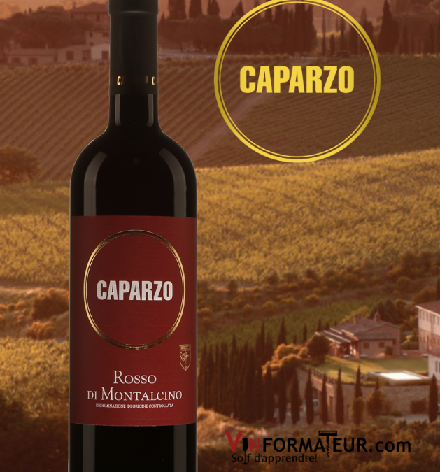 Caparzo, Rosso di Montalcino 2019. Du Sangiovese tout en fraîcheur!