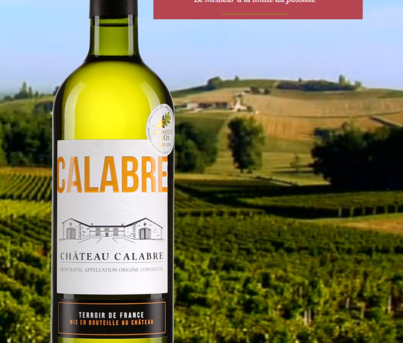 Belle petite découverte que ce vin blanc Château Calabre 2019!