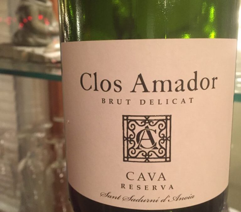 Un beau Cava pour le temps des Fêtes! Le Cava Clos Amador Delicat Reserva.