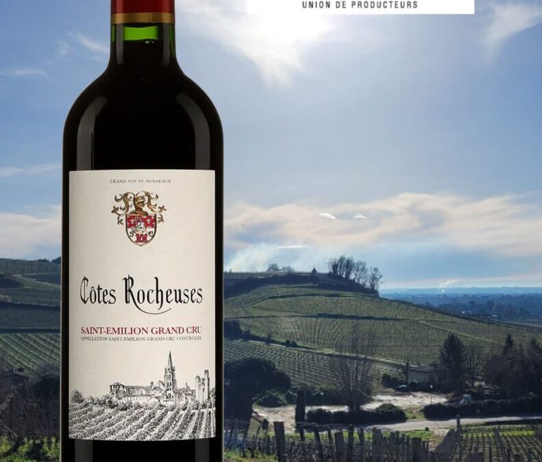 Côtes Rocheuses, vin rouge Saint-Émilion Grand Cru 2018. Un vin rouge généreux et ample!