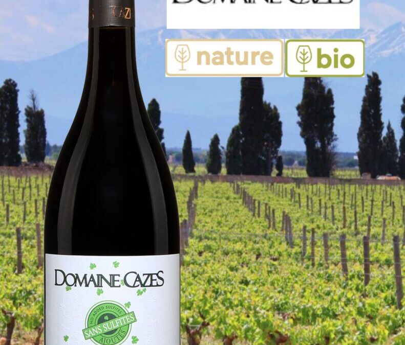 Vin bio sans sulfites ajoutés du Domaine Cazes.