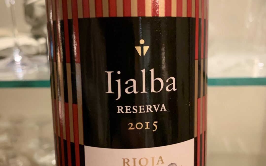 Rioja, Reserva Ijalba…un peu de soleil d’Espagne!