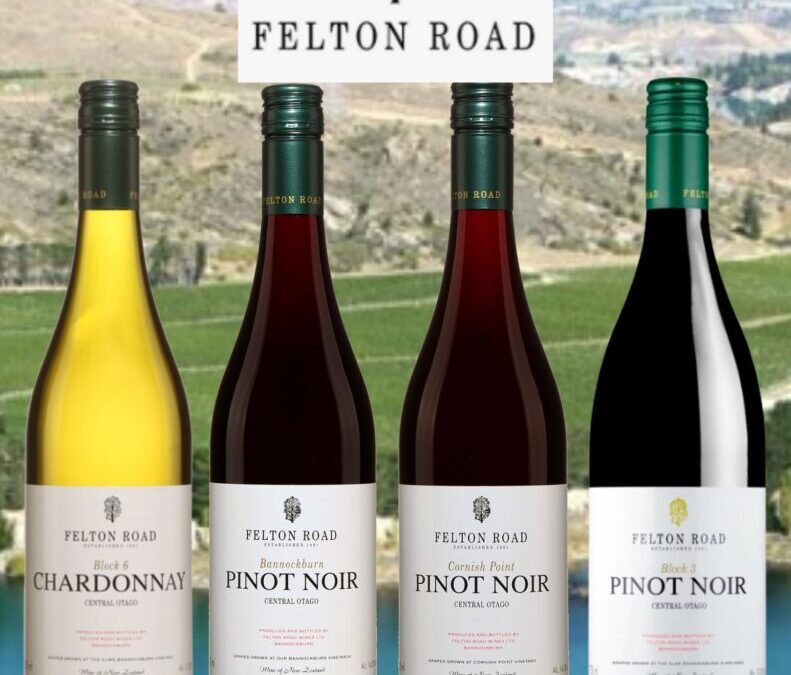 Les vins haut de gamme de Felton Road, Nouvelle-Zélande.