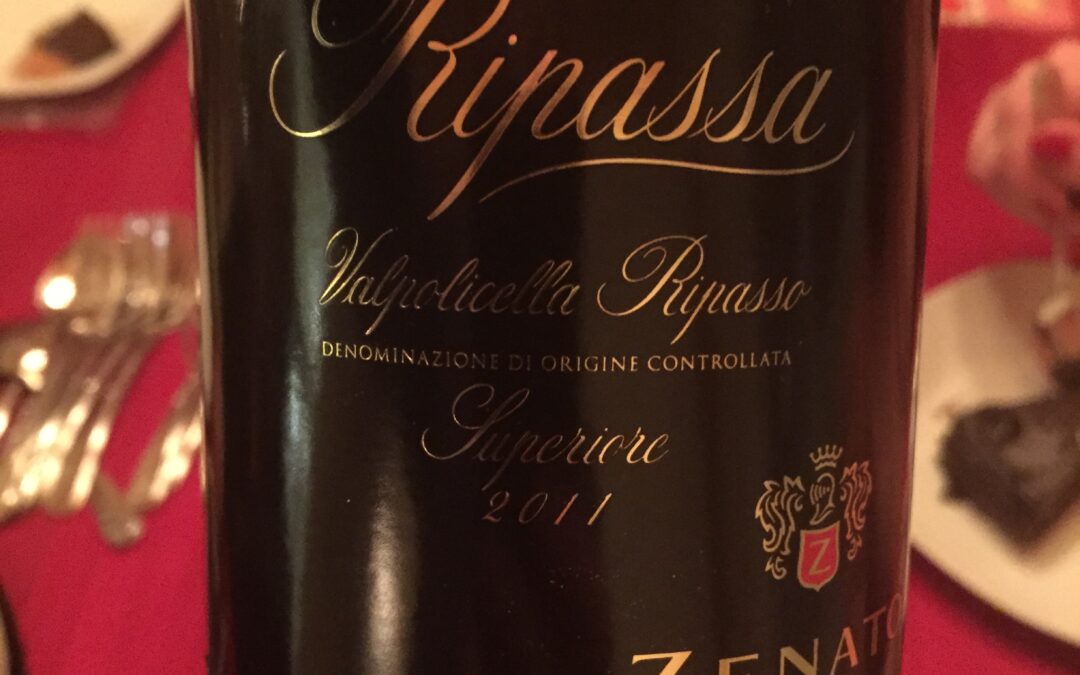 Le Ripassa de Zenato 2011. Vraiment très bon!